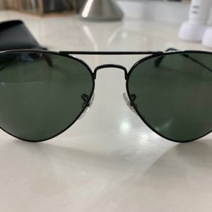 Womens black ray ban aviators